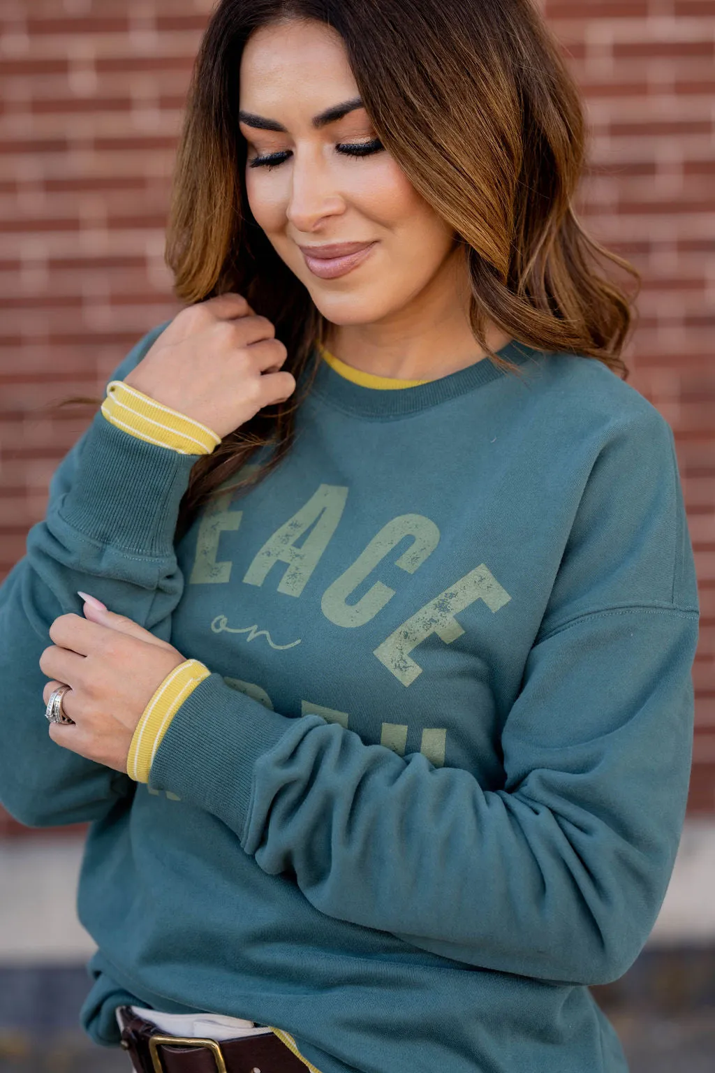 Peace On Earth Graphic Crewneck