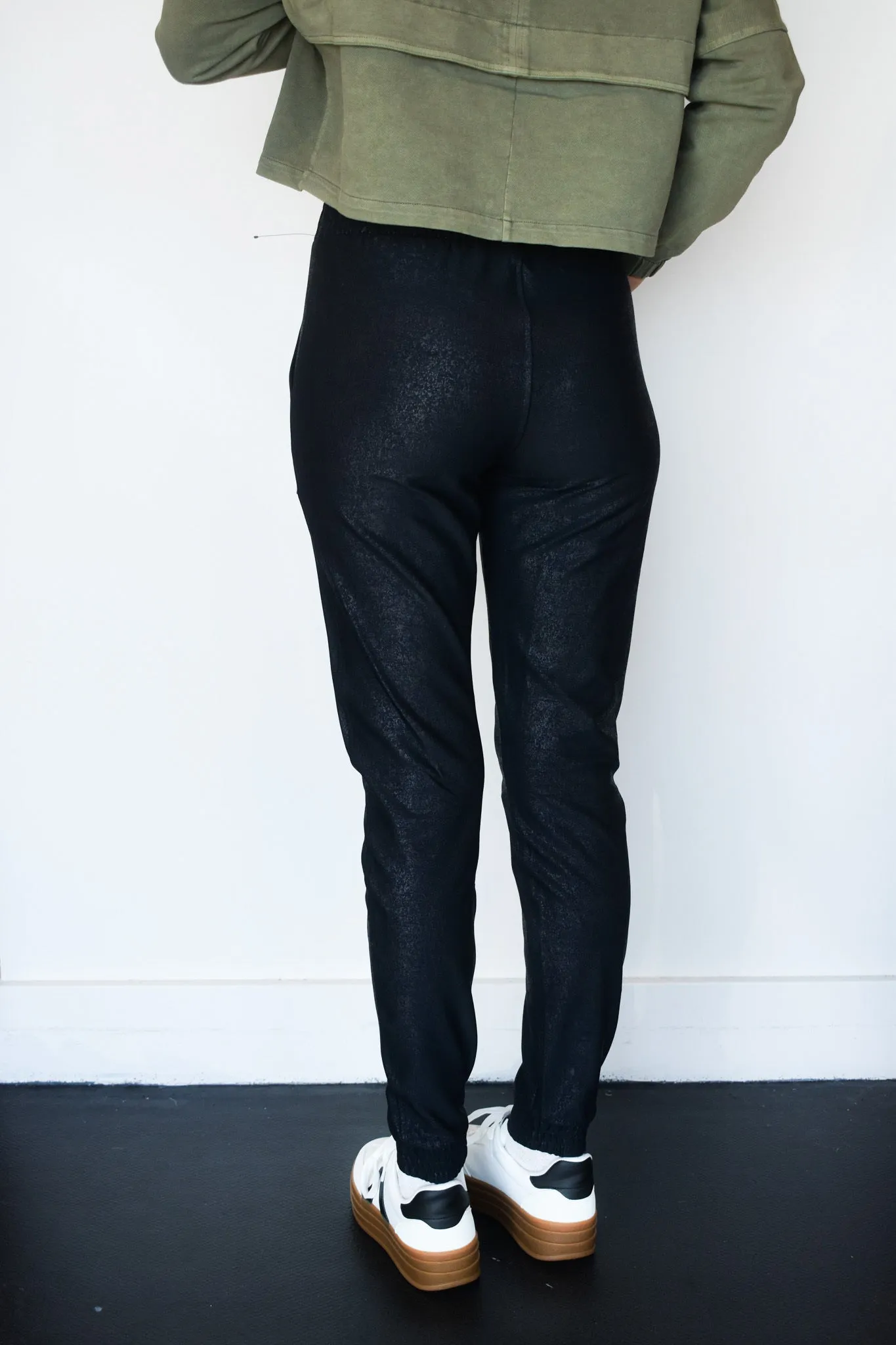 Pebble Leather Joggers