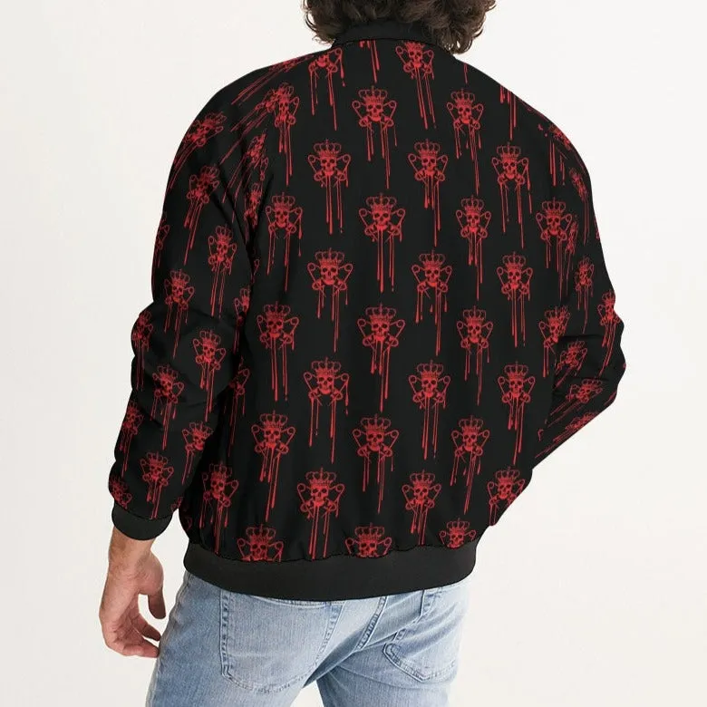 Punk Majesty Red Logo Drip Men's Bomber Jacket