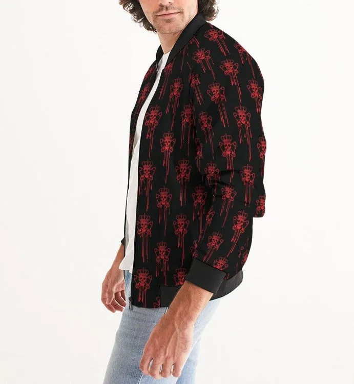 Punk Majesty Red Logo Drip Men's Bomber Jacket