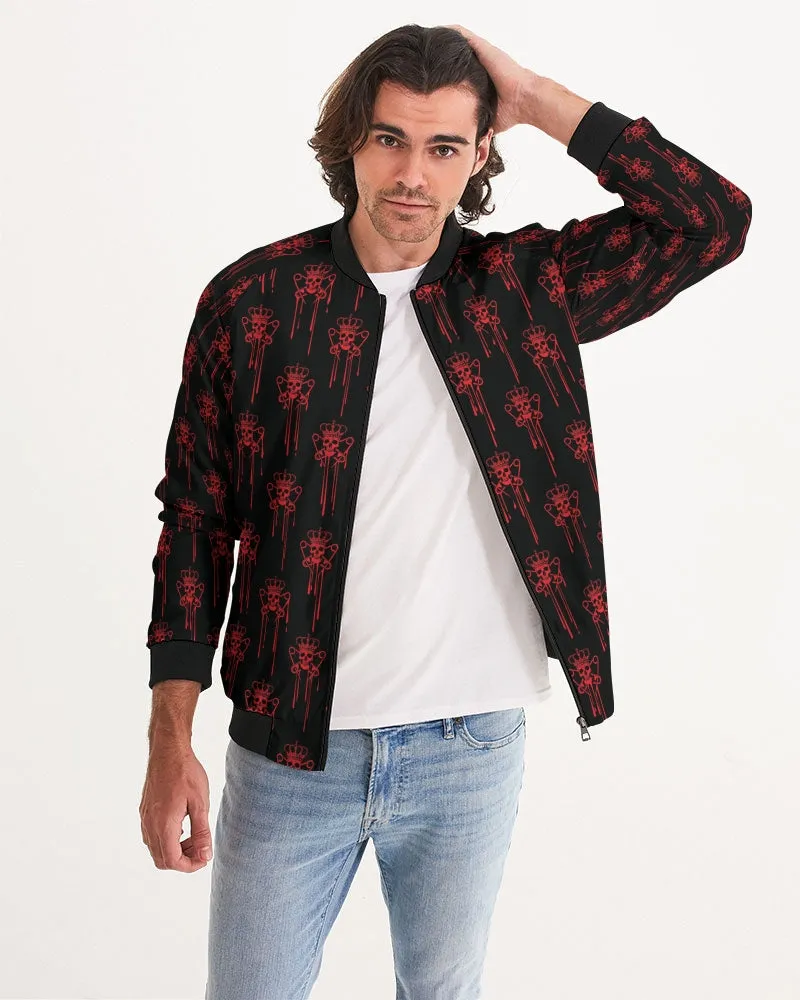 Punk Majesty Red Logo Drip Men's Bomber Jacket