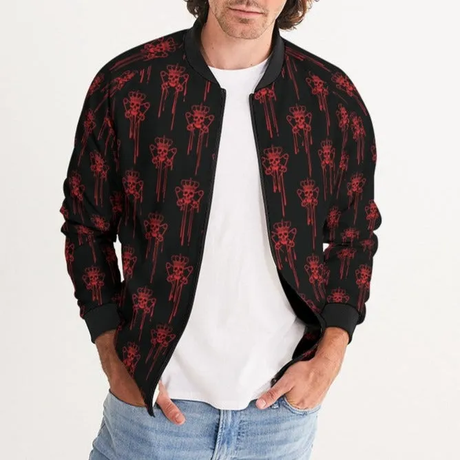 Punk Majesty Red Logo Drip Men's Bomber Jacket