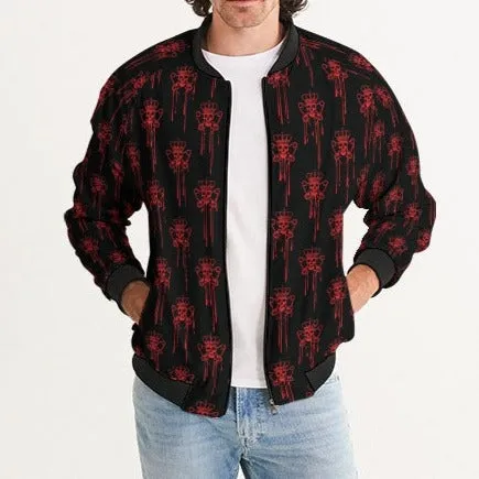 Punk Majesty Red Logo Drip Men's Bomber Jacket