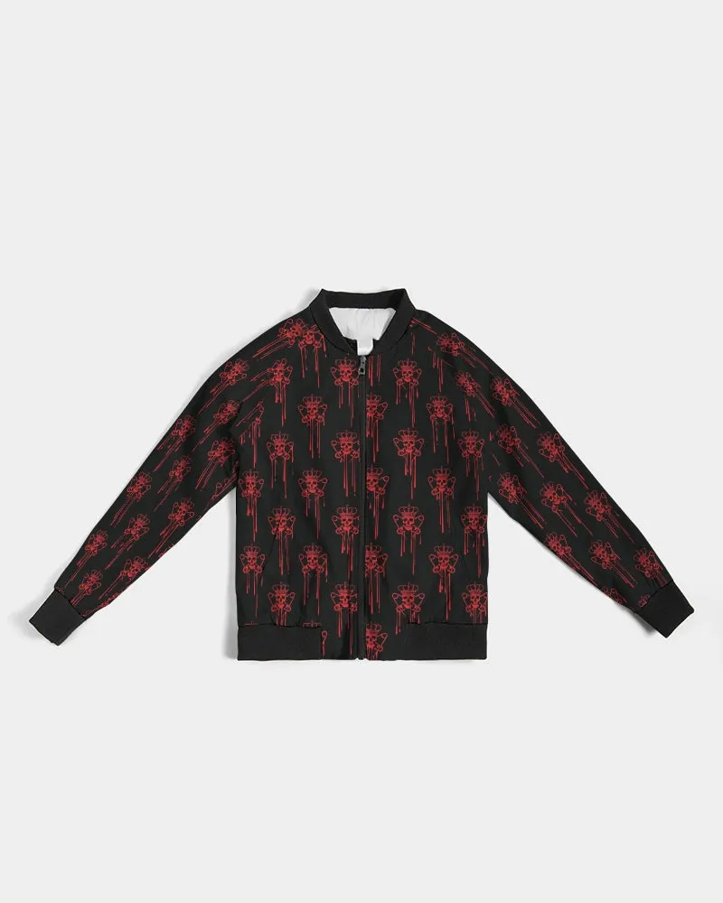 Punk Majesty Red Logo Drip Women's Bomber Jacket