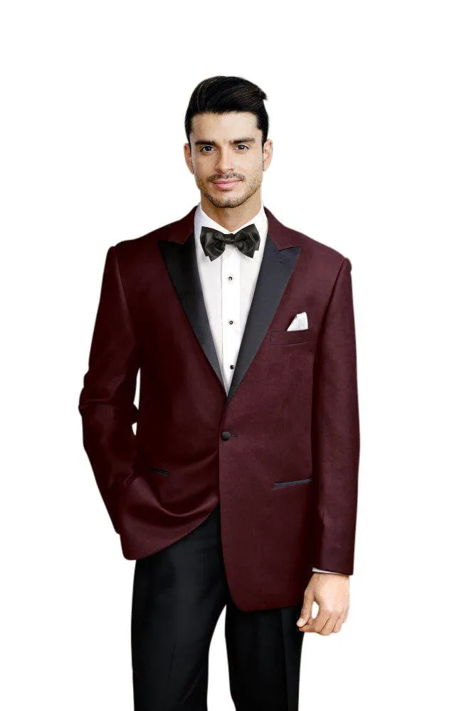 "Liam" Merlot Velvet Jacket