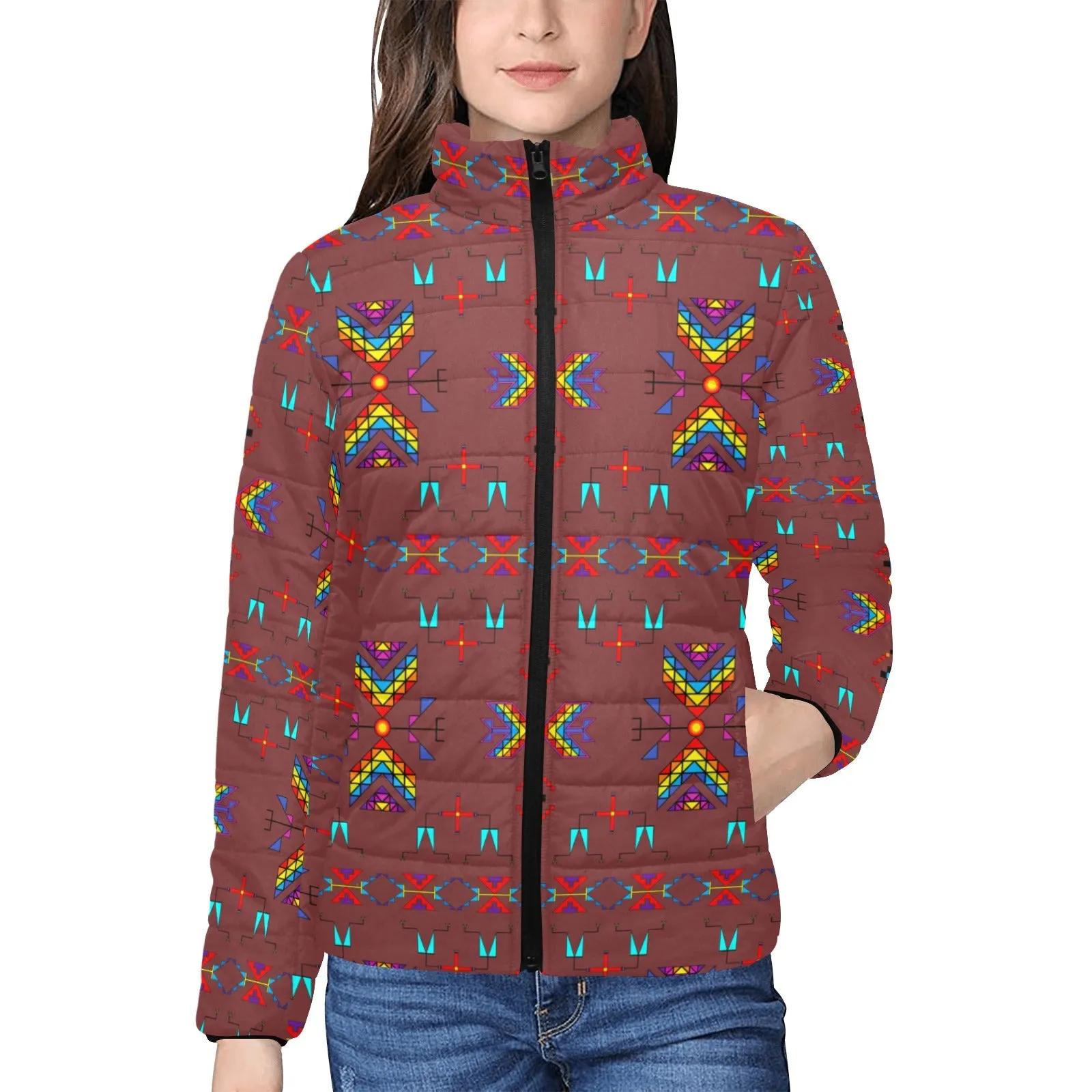 Rainy Chief Rainbow Earth Clay Women's Padded Jacket