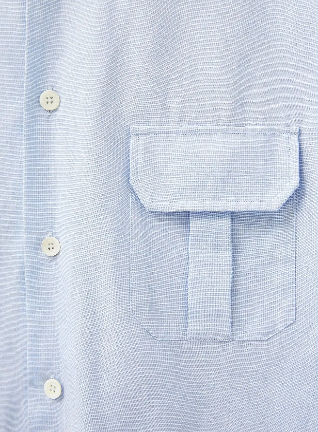 Recycled Italian Sky Fil-a-Fil Overshirt