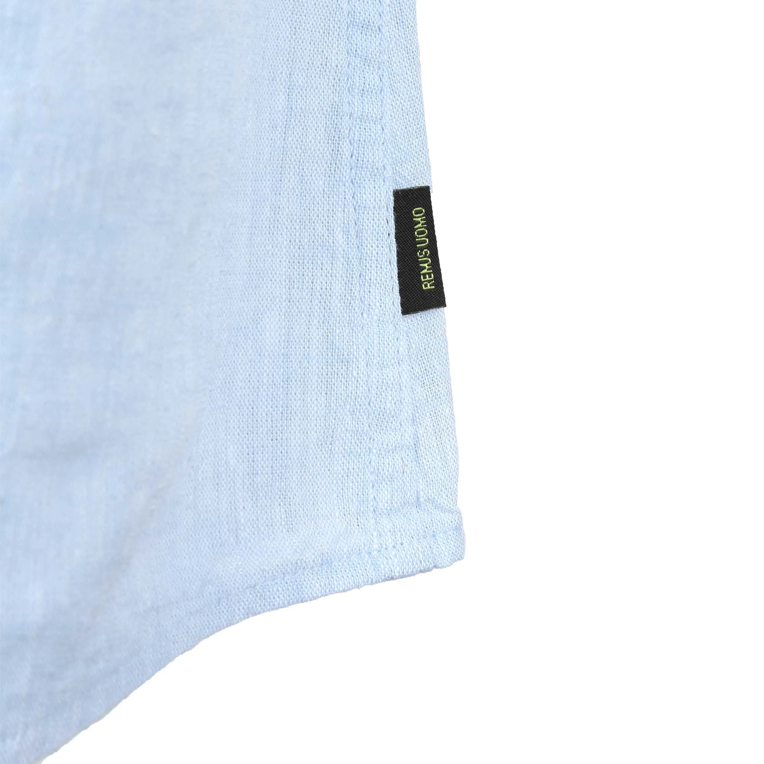 Remus Uomo Linen SS Shirt in Sky Blue