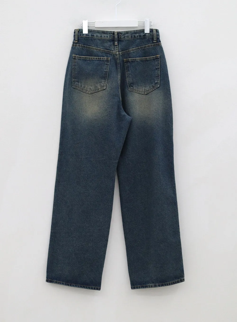 Ripped Wide Denim Pants CG10