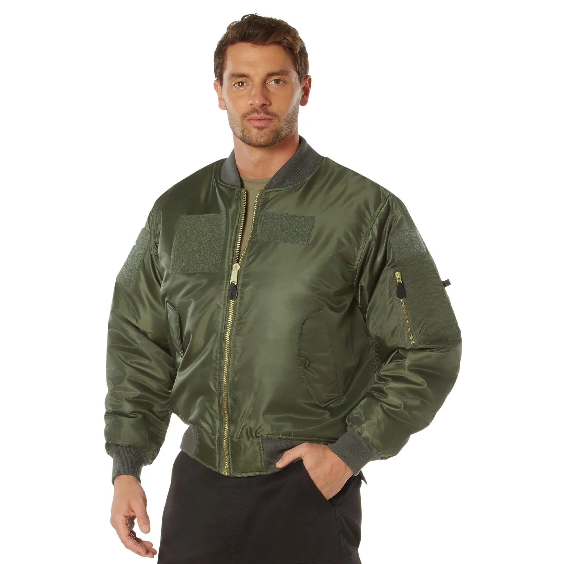 Rothco Mens MA-1 Flight Jacket with Patches