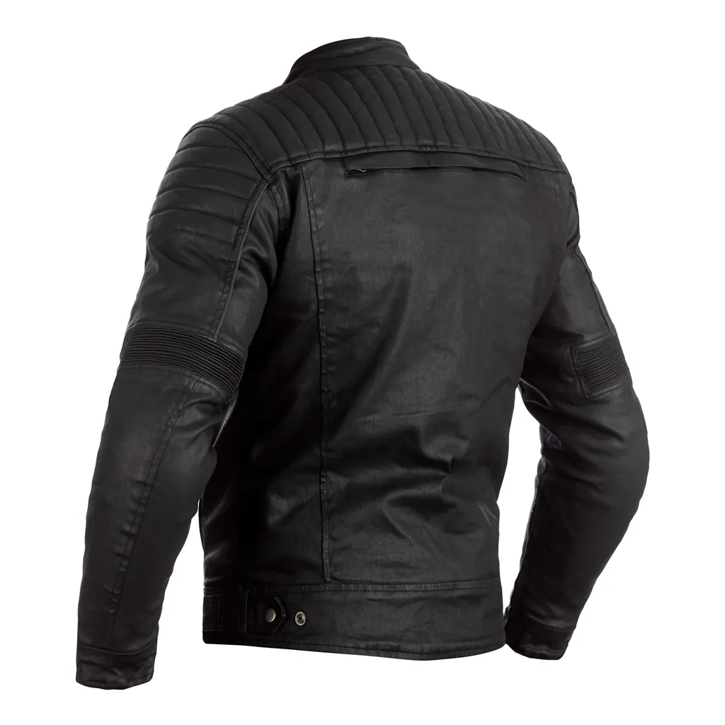 RST 102975 Brixton CE Wax Textile Jacket - Black