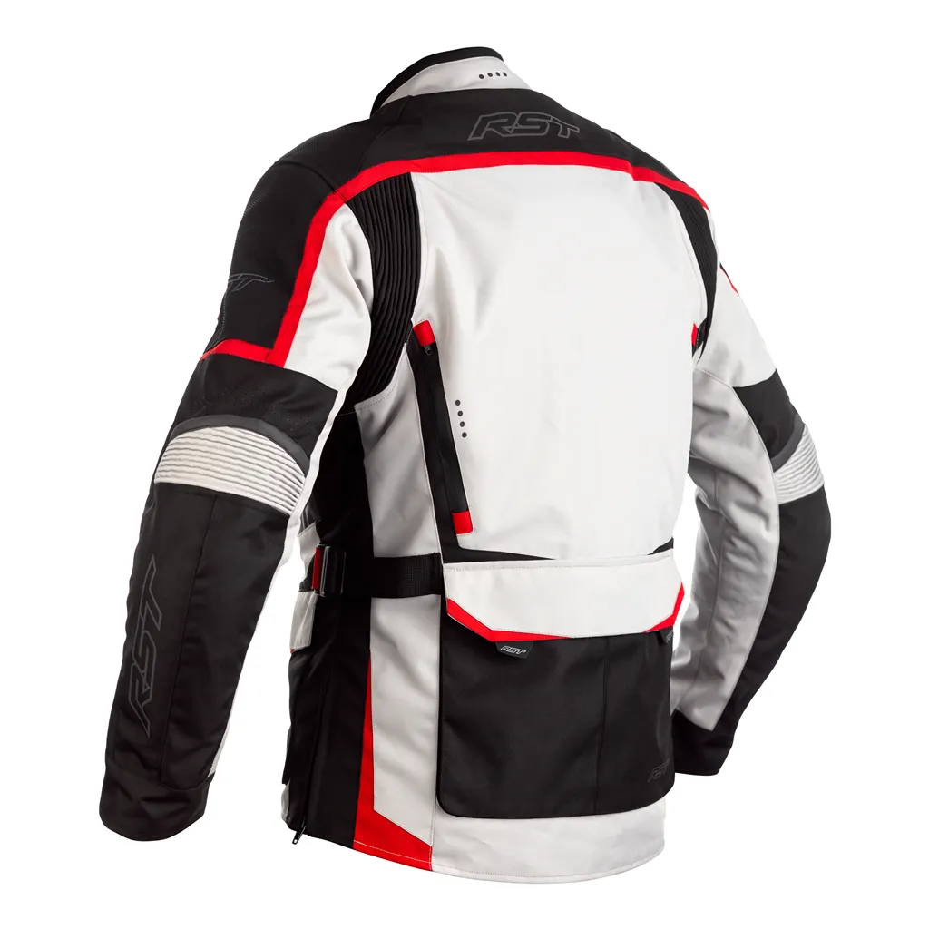 RST Maverick CE Textile Jacket - Silver / Black / Red