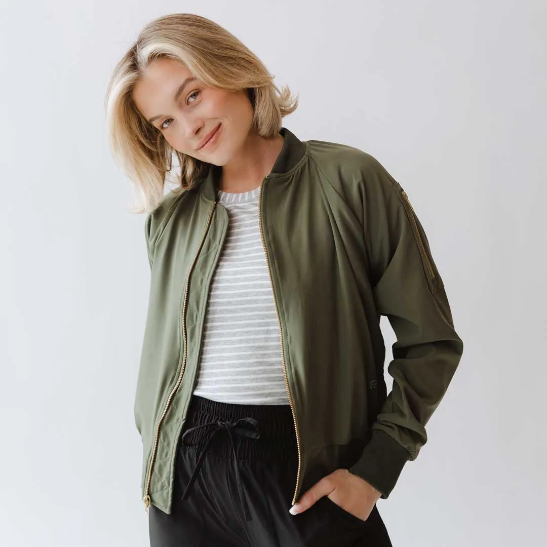 Sage Bomber Jacket