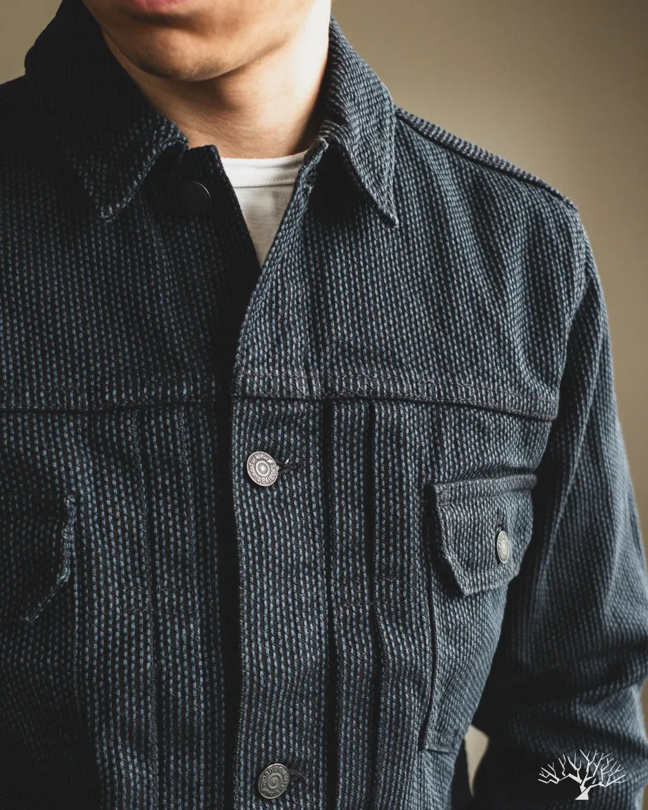 Sashiko Type 2 Jacket - Grey x Black