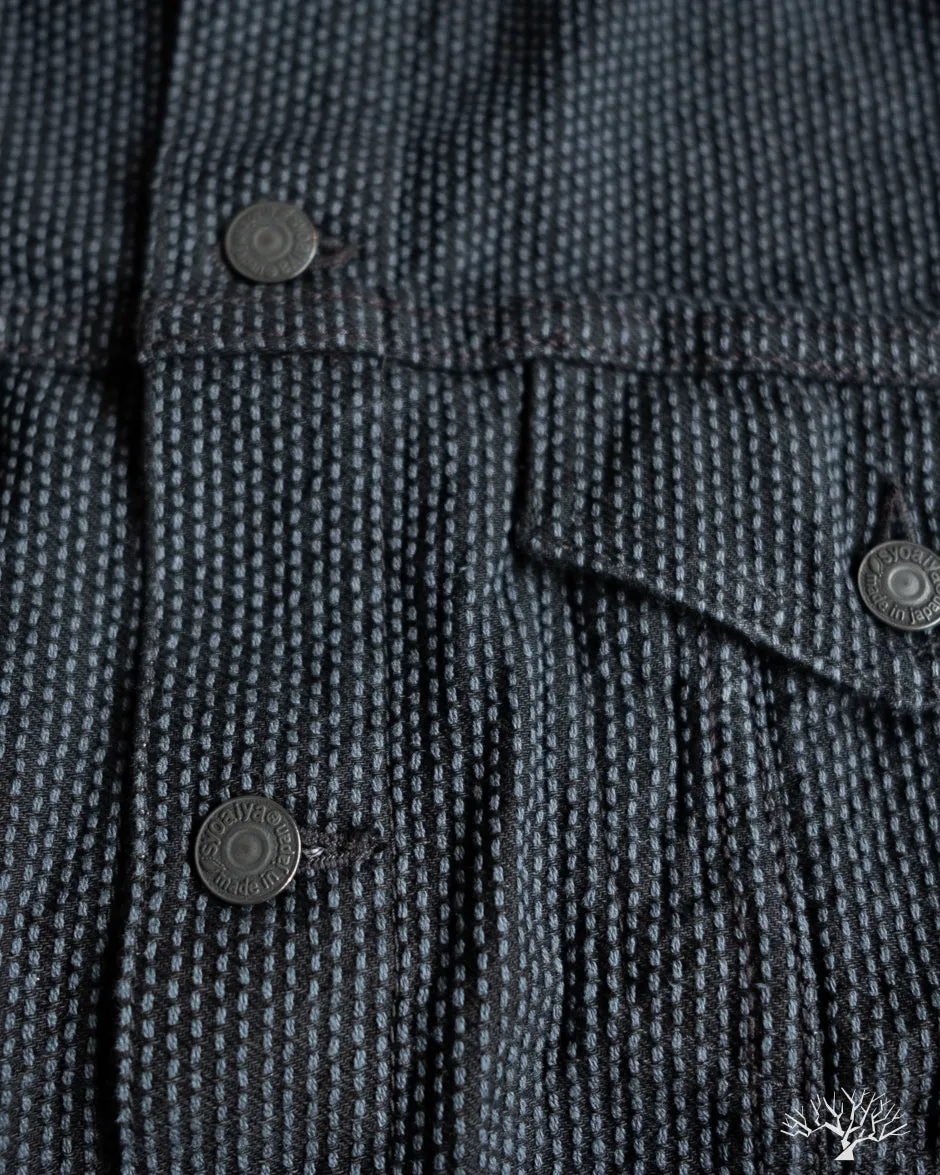 Sashiko Type 3 Jacket - Grey x Black