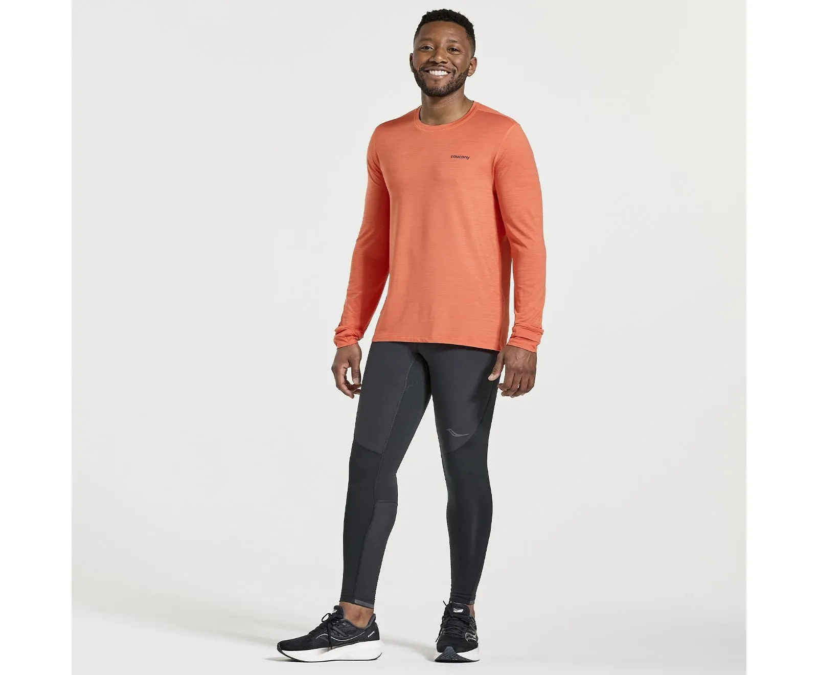 Saucony | Boulder Base Layer | Men's | Ember Heather