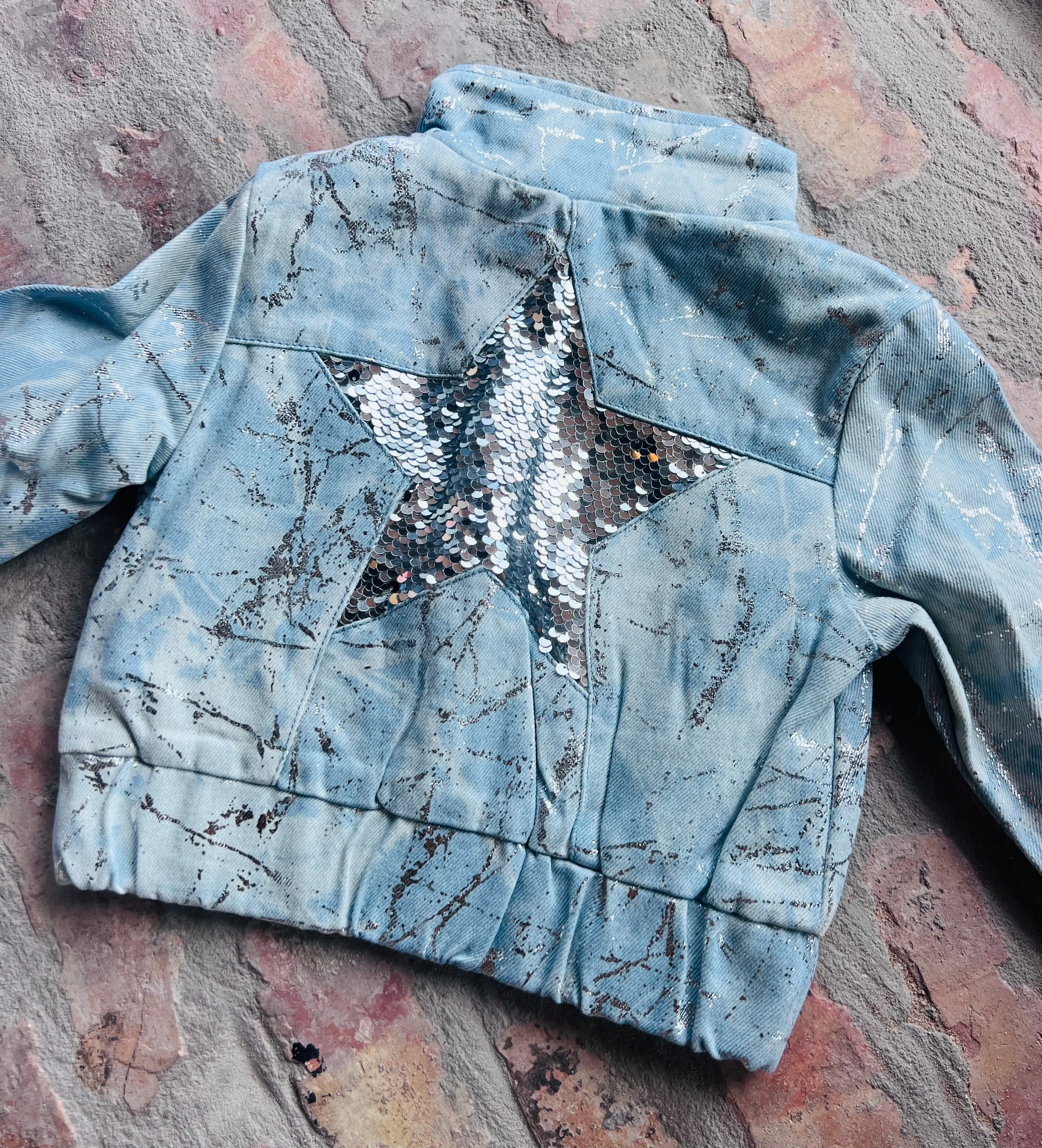 Sequin Star Bomber Jacket