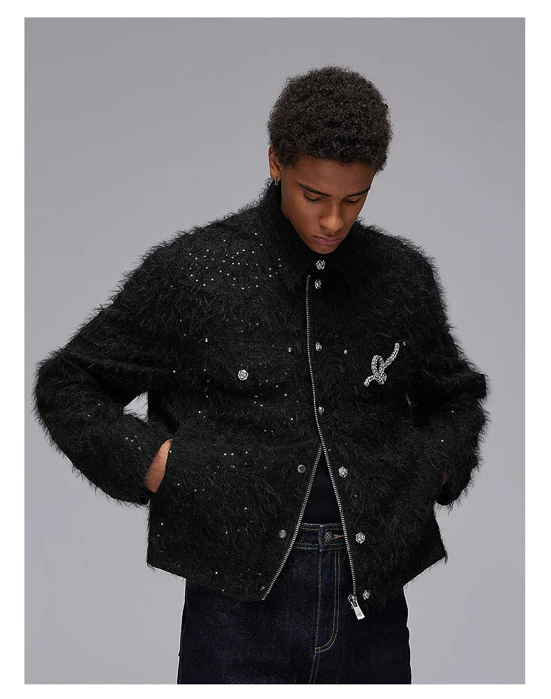 Sequined Quilted Jacket