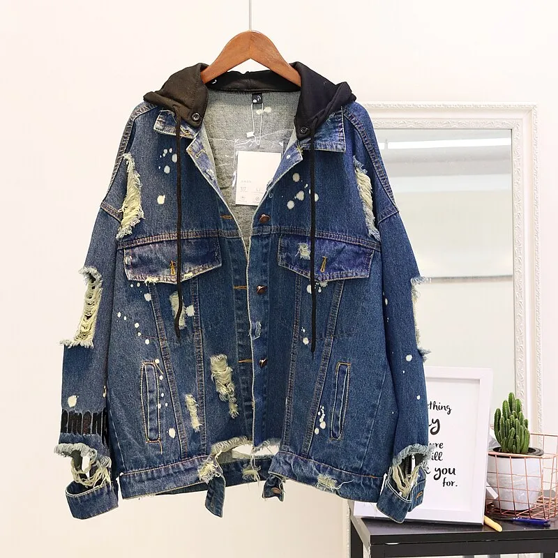 Sequins Jacket Hooded