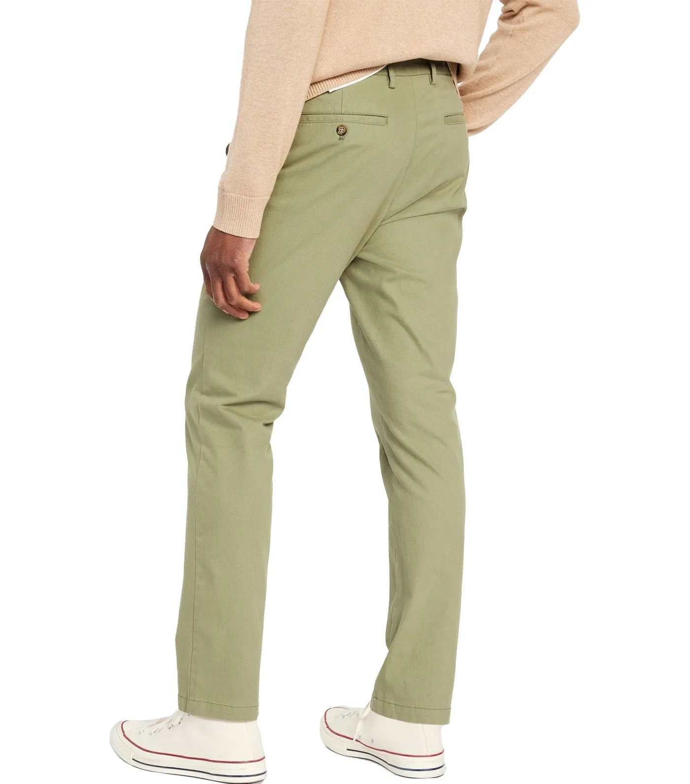 Slim Built-In Flex Rotation Chino Pants for Men Simply Sage