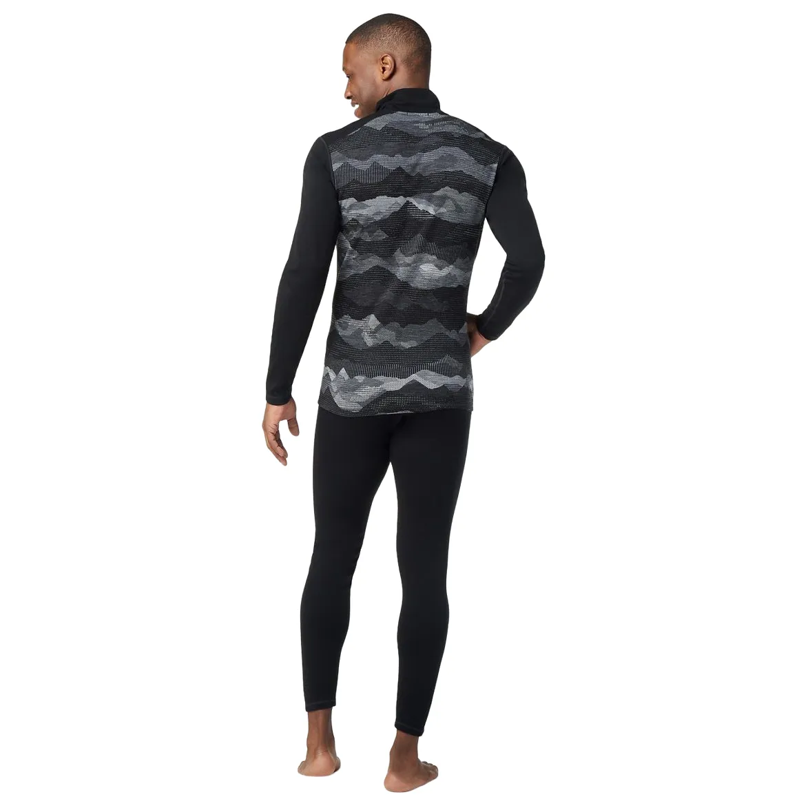 Smartwool Men's Classic Thermal Merino Base Layer Pattern 1/4 Zip Top