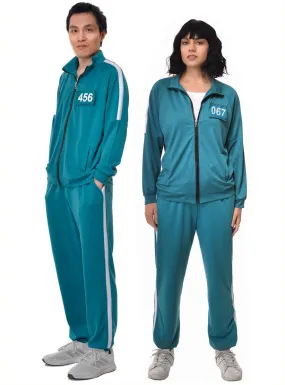 Squid Play 456 or 067 Adults Plus Size Player Tracksuit Costume