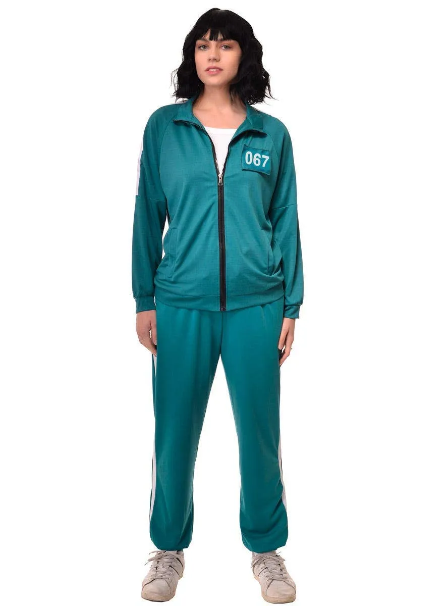 Squid Play 456 or 067 Adults Plus Size Player Tracksuit Costume