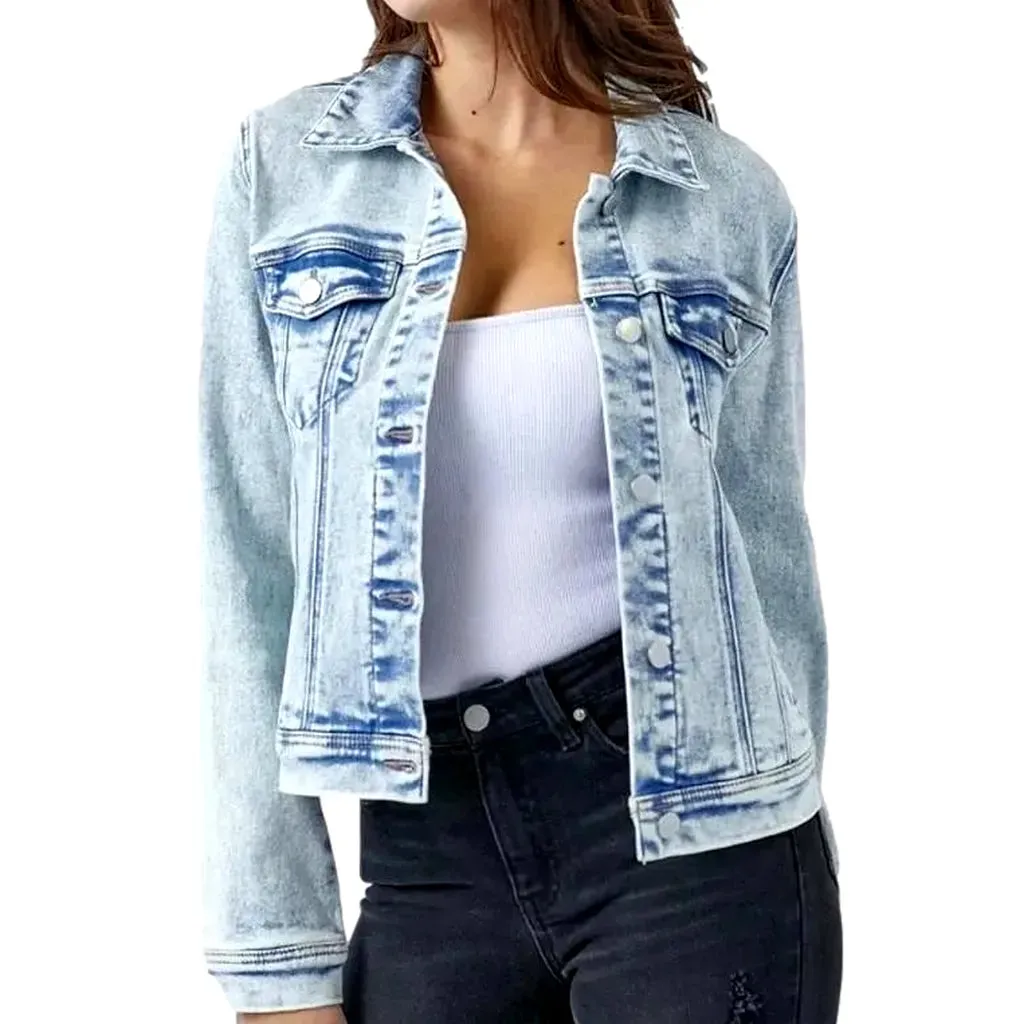 Street vintage denim jacket for women