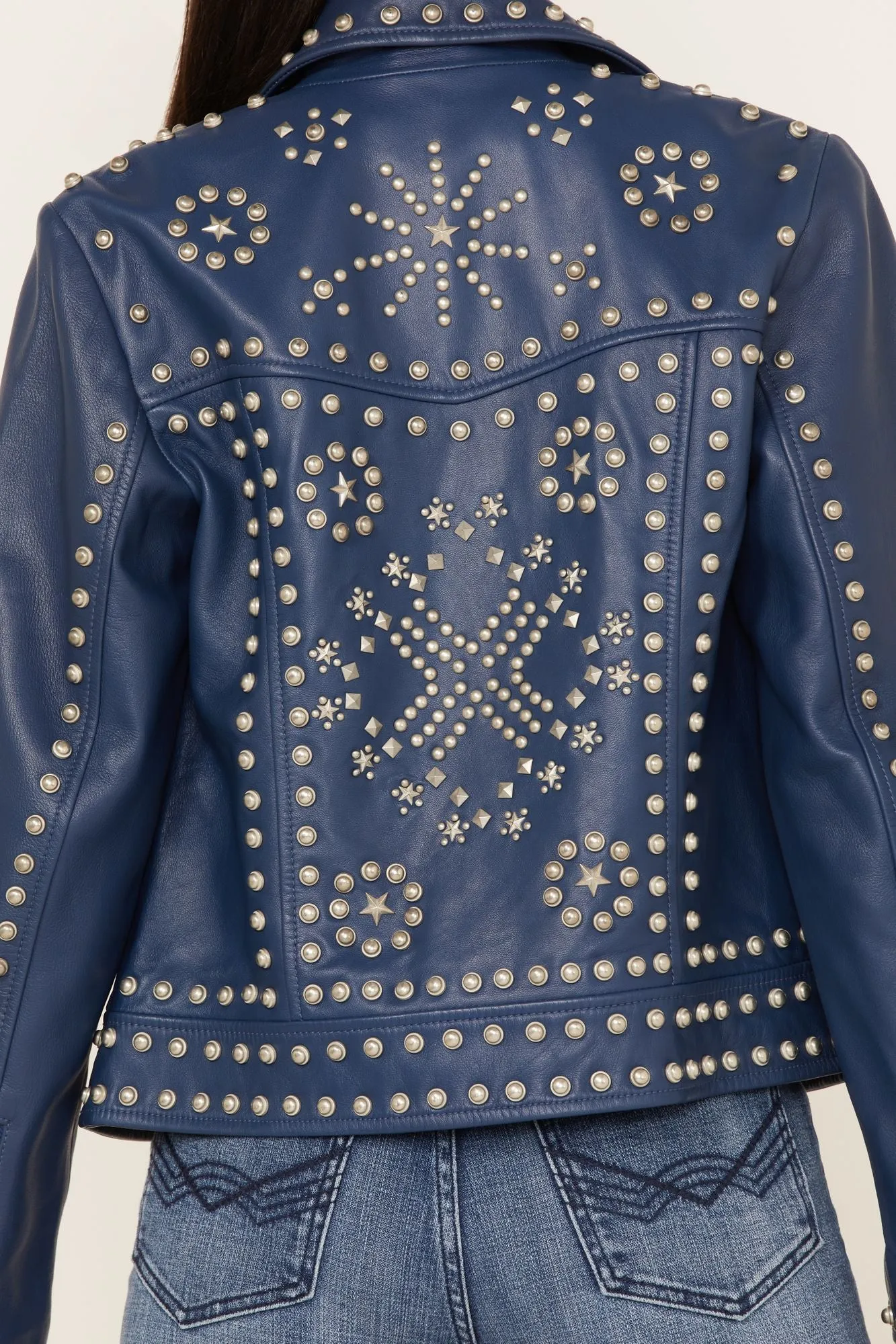 Studded Moto Leather Jacket