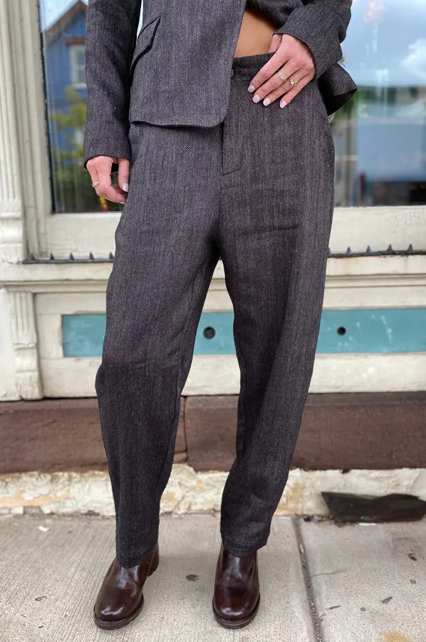 Suit Pants - Brown