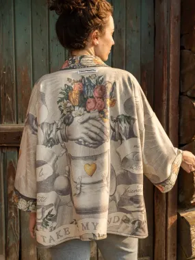 Take My Hand Cozy Fleece Cardigan Kimono Jacket