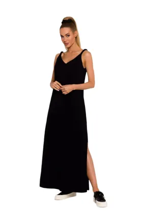 TEEK - Black V Backed Knit Dress