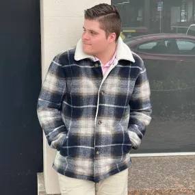 The Chamberlin Jacket - Plaid Navy Combo