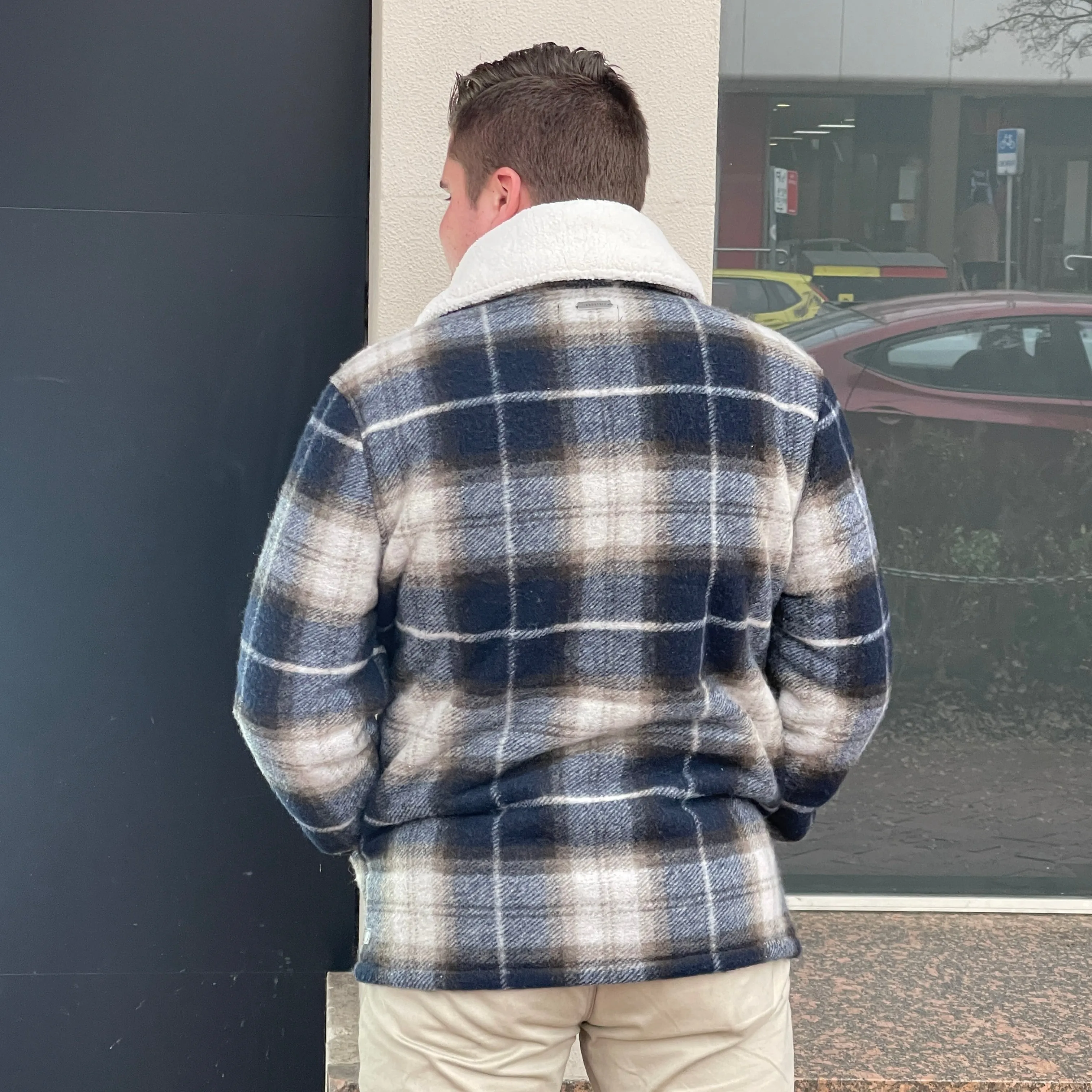 The Chamberlin Jacket - Plaid Navy Combo