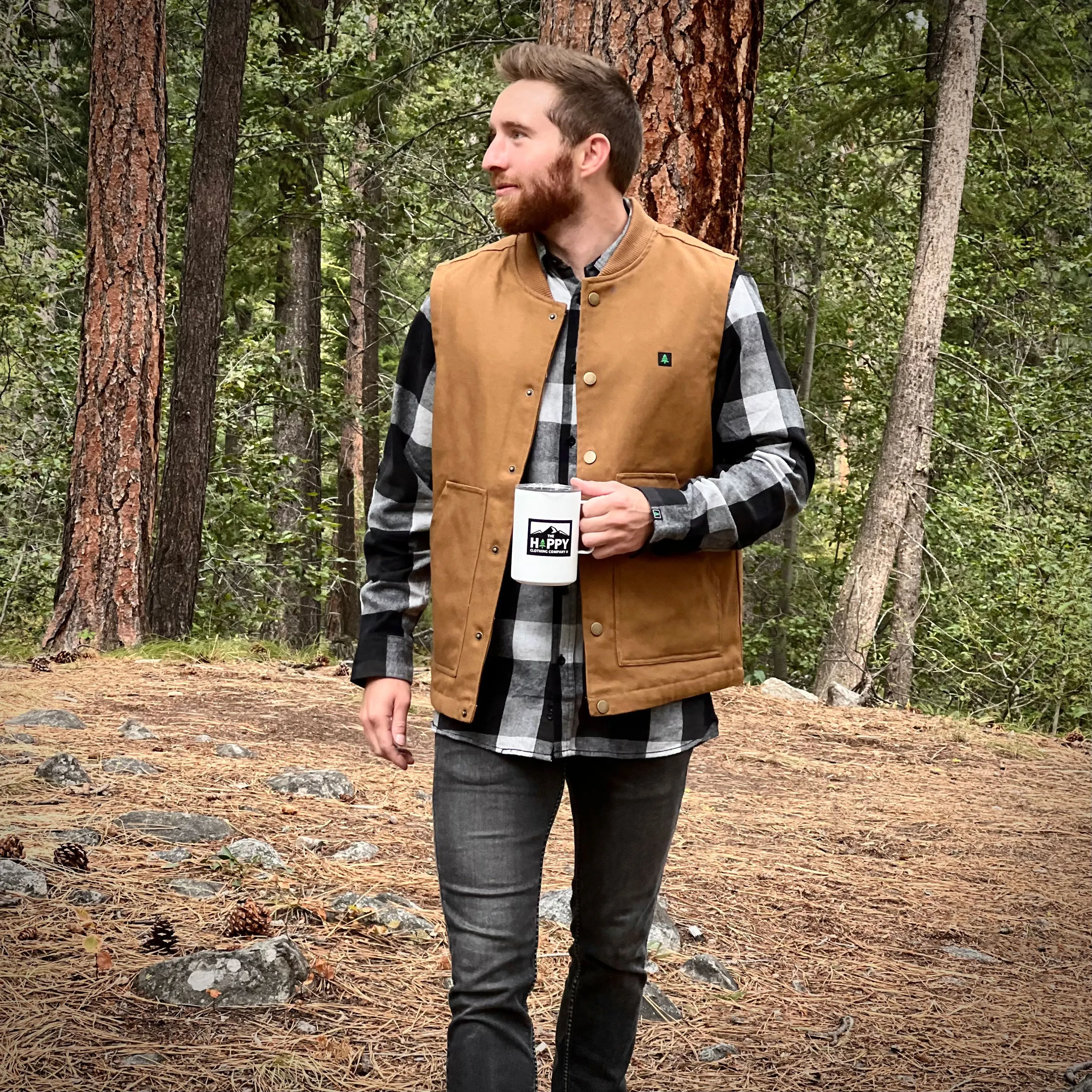 The Pursuer Workwear Vest w/ Mountain-Tree Label