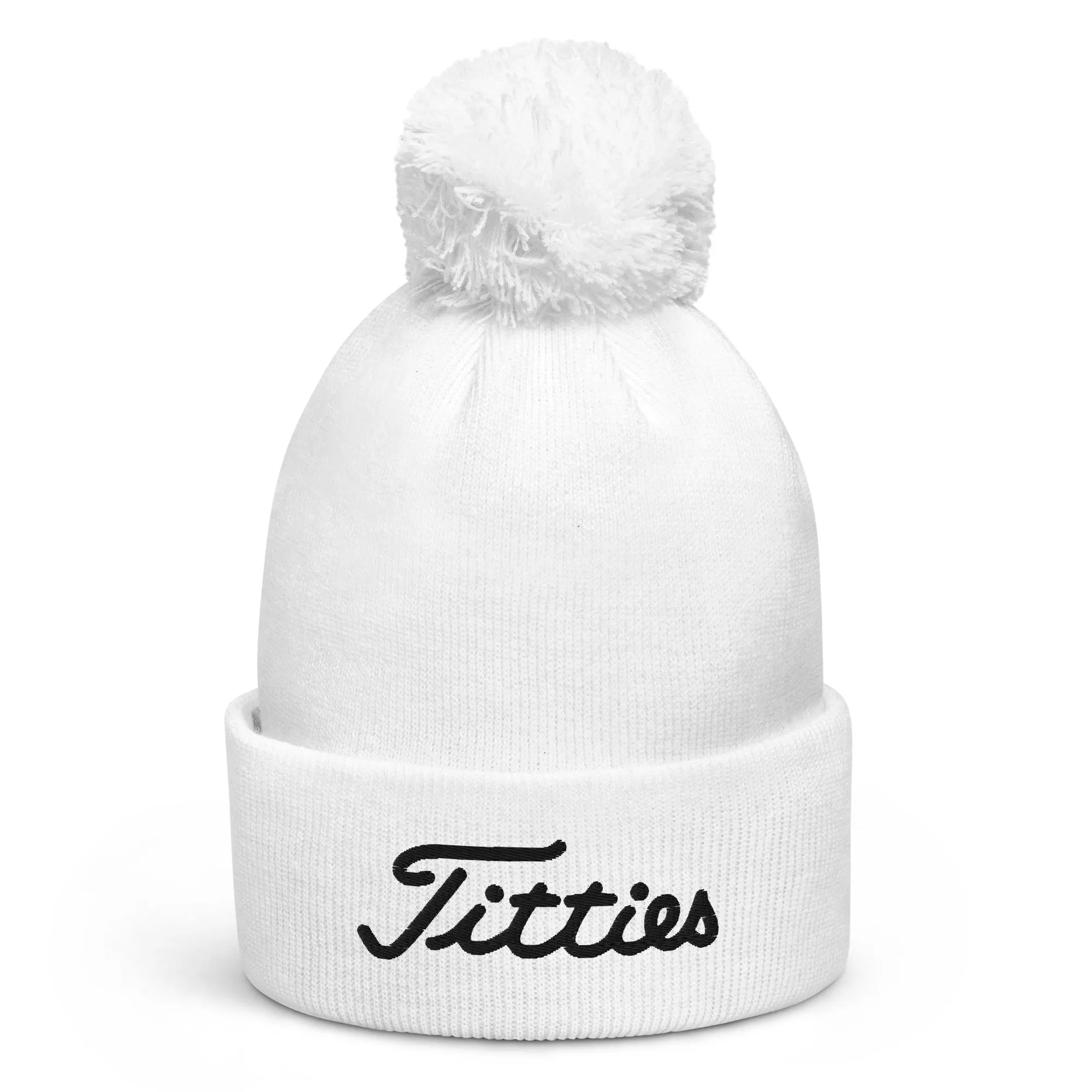 TITTIES POM POM BEANIE