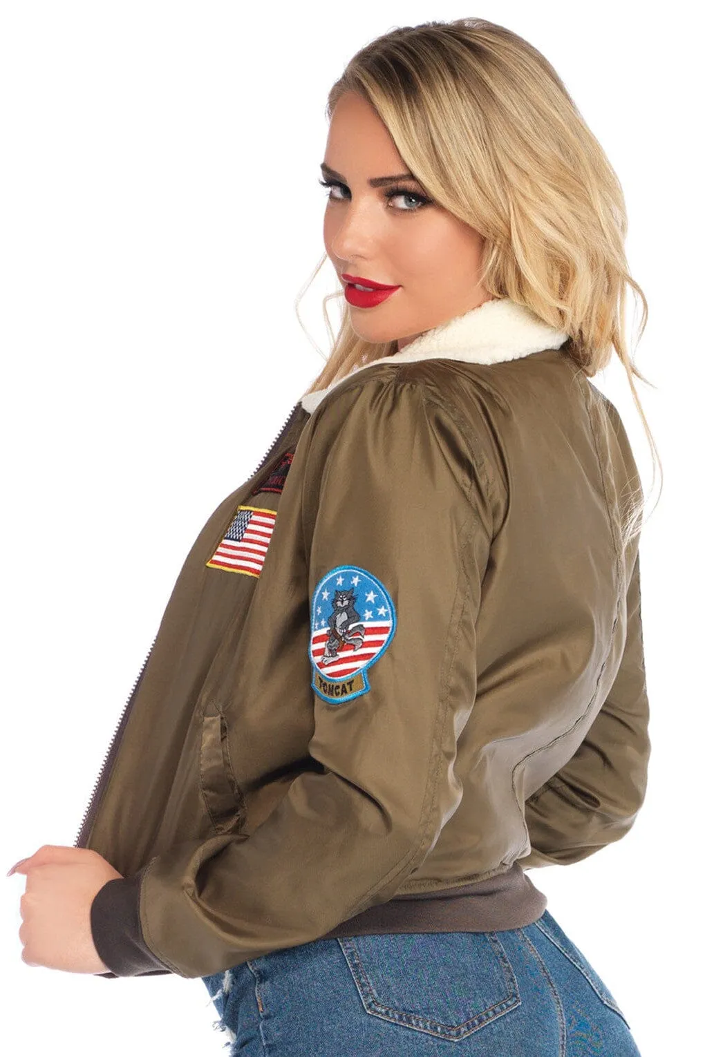 Top Gun women's nylon bomber