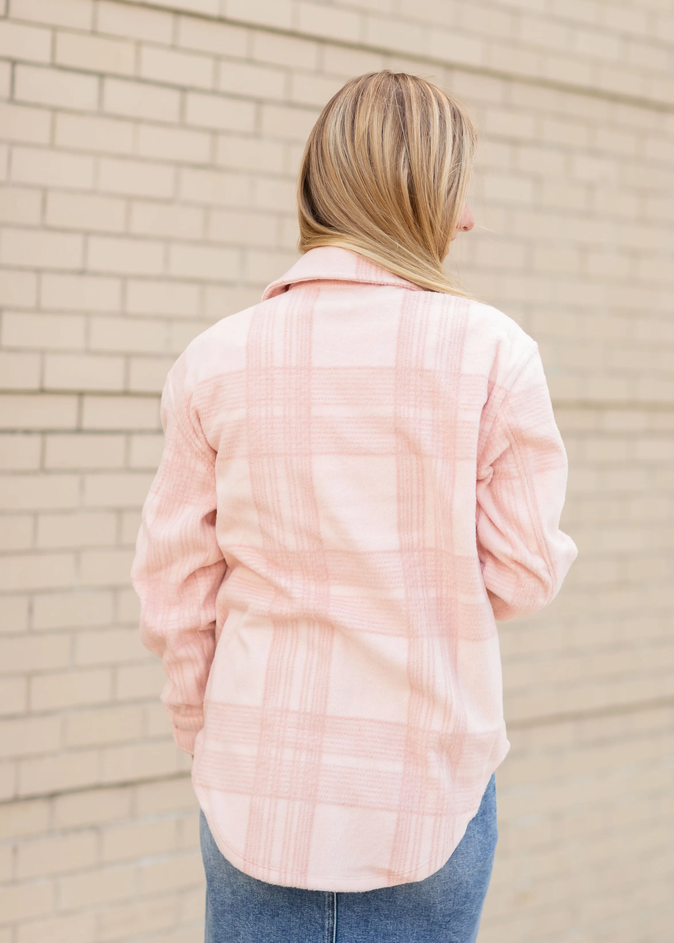 Tucker Pink Fleece Plaid Jacket