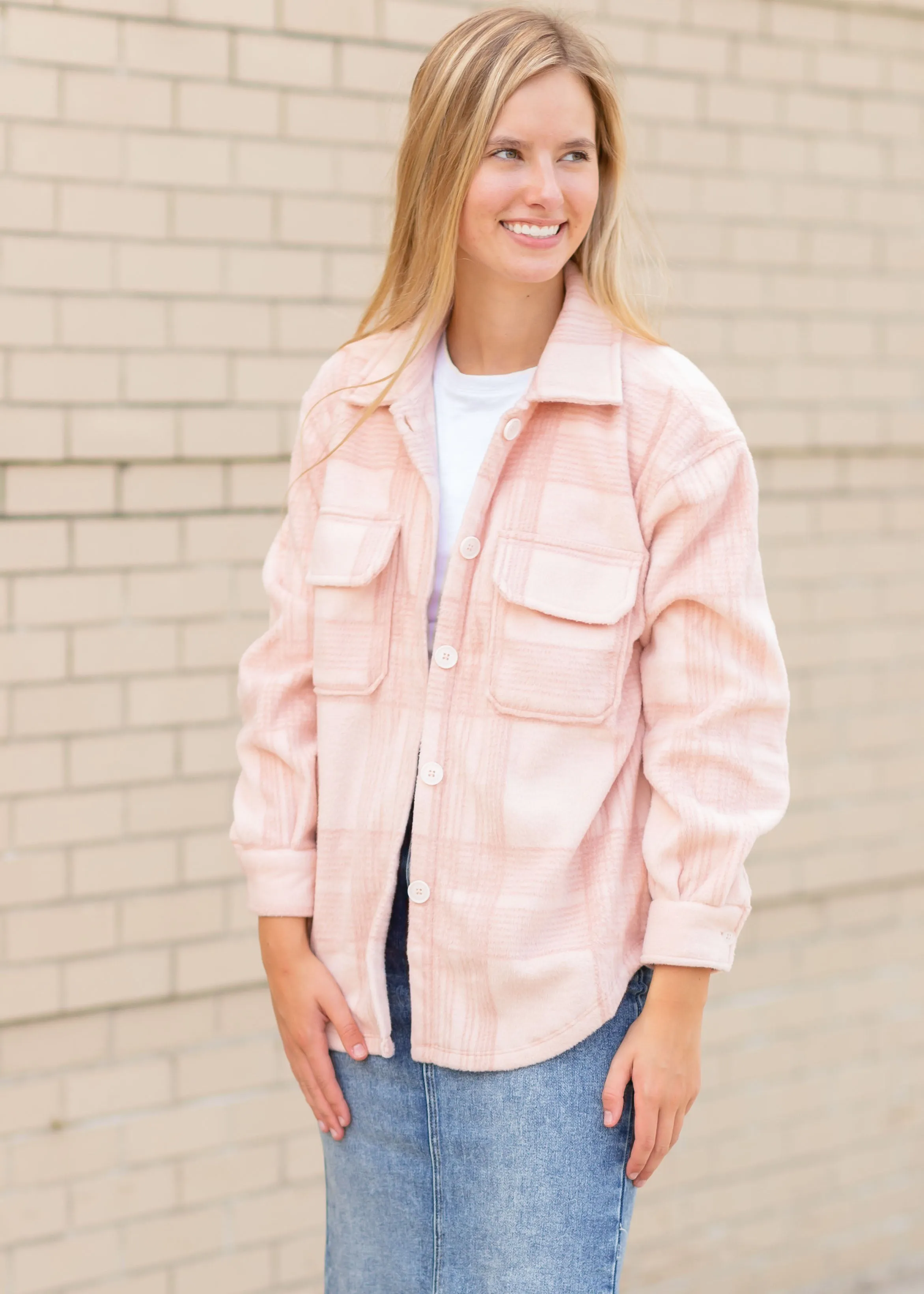 Tucker Pink Fleece Plaid Jacket