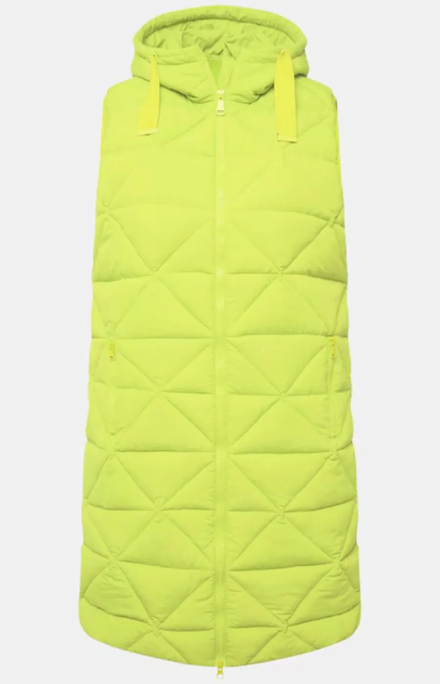 Ulla Popken Longline Gilet in Green