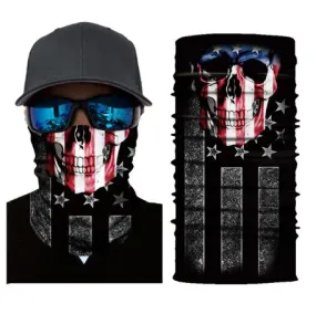 USA Skull Neck Scarf / Face Mask