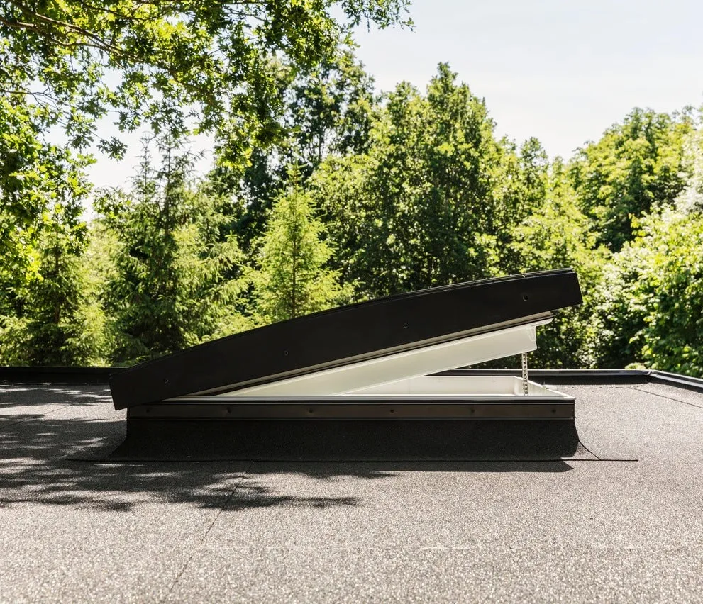 VELUX CVU 100100 1093 INTEGRA® Electric Curved Glass Rooflight Package 100 x 100 cm (Including CVU Triple Glazed Base & ISU Curved Glass Top Cover)