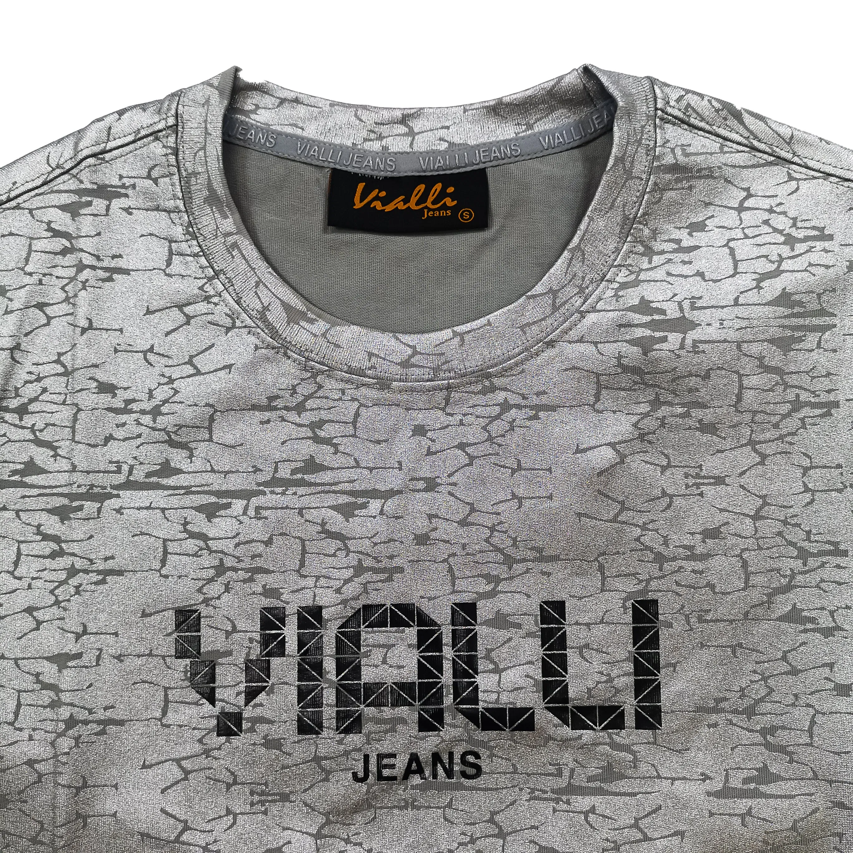 Vialli Istar Wax Silver Grey T shirt