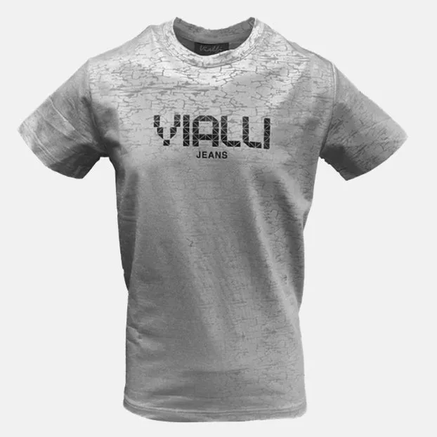 Vialli Istar Wax Silver Grey T shirt