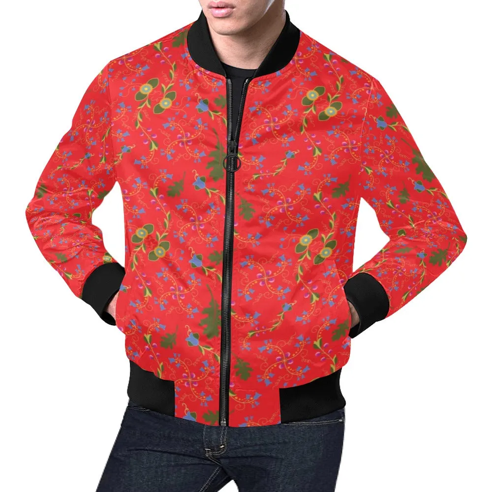 Vine Life Scarlet Bomber Jacket for Men