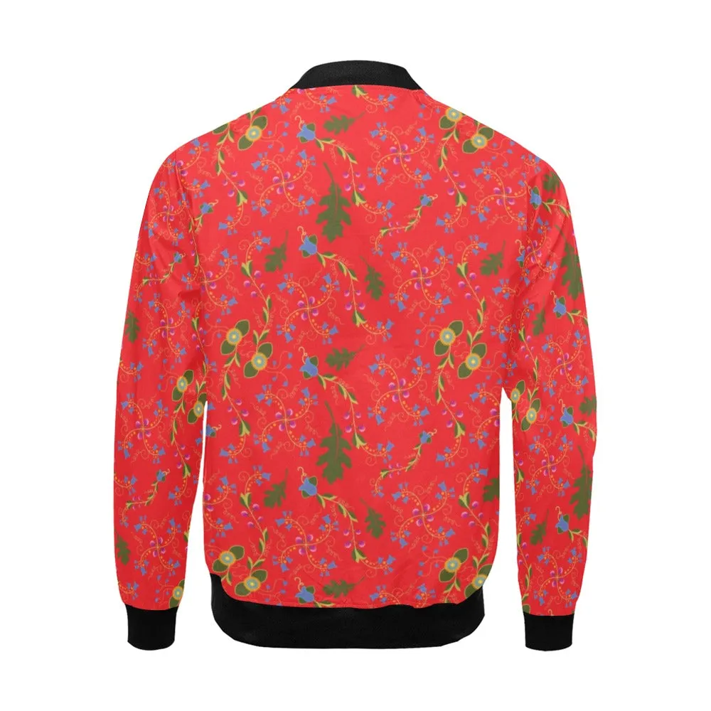 Vine Life Scarlet Bomber Jacket for Men