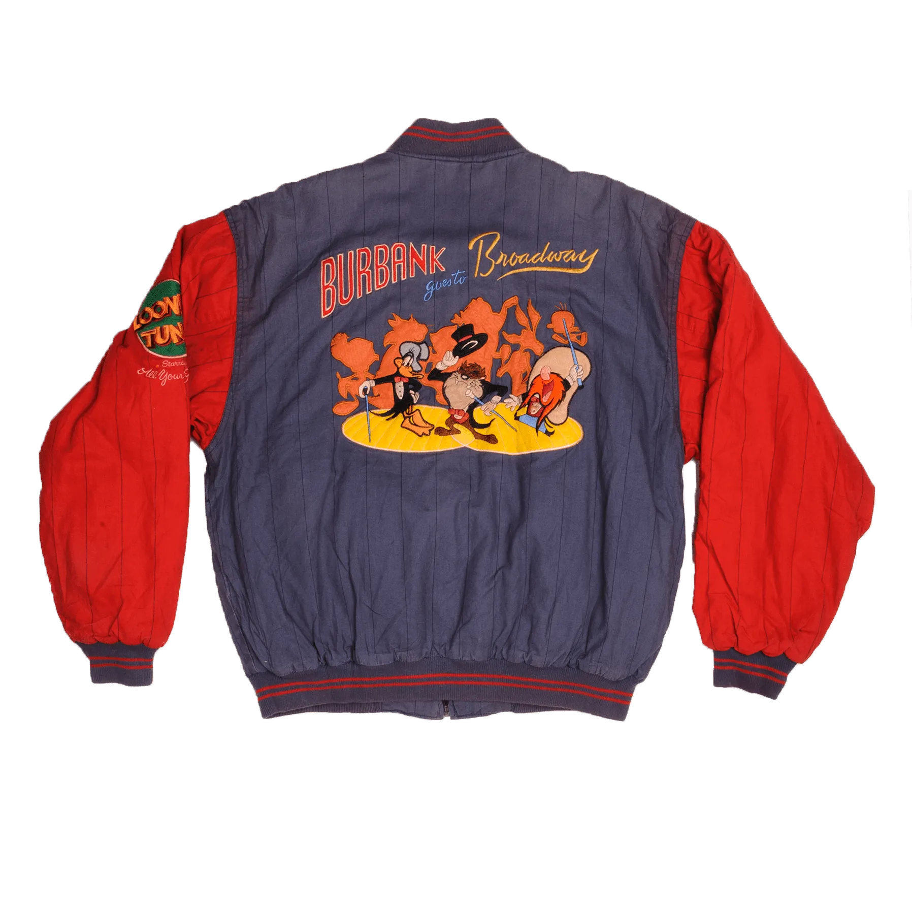 VINTAGE LOONEY TUNES BOMBER JACKET 1993 SIZE LARGE