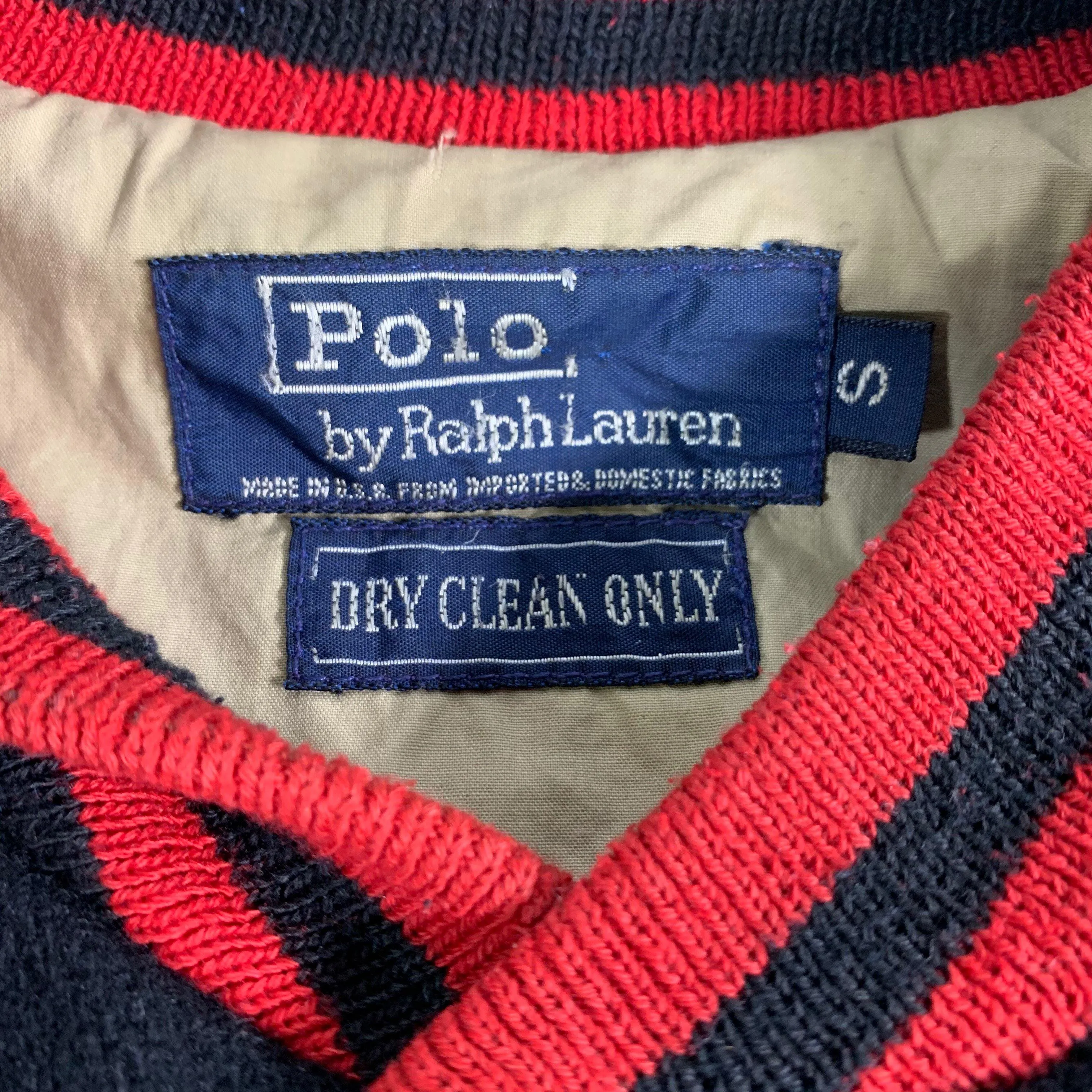 Vintage Polo By Ralph Lauren Wool "Bomber" Jacket