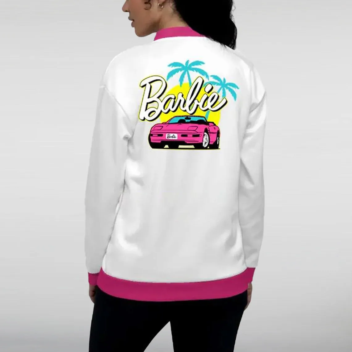 White Barbie Racer Jacket