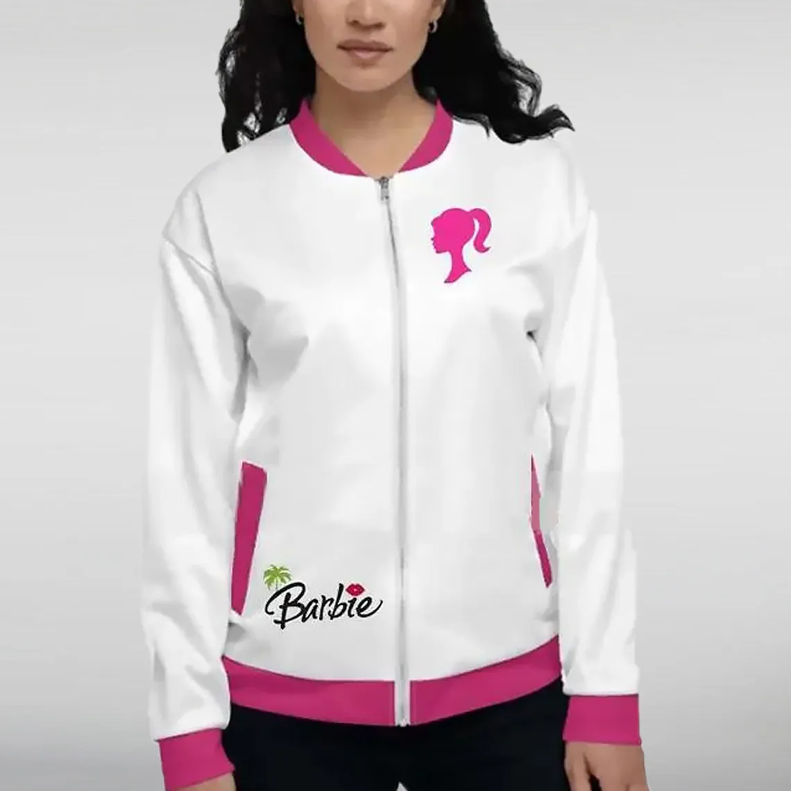 White Barbie Racer Jacket